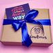 Крафтовая подарочная коробка Wow Boxes с декоративным наполнителем (Мужская)