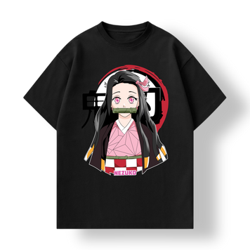 Футболка с аніме Demon Slayer Nezuko - чорного кольору, Дитяча, 122-128