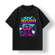 copy_Футболка с трендовым принтом Six Seven 67 черная, Детская, 110-116