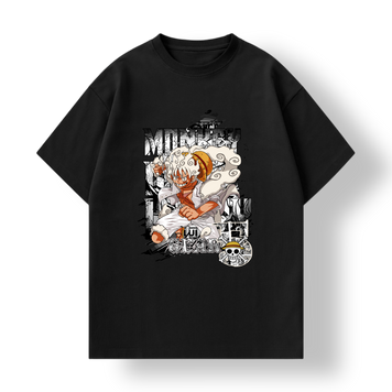 Футболка аніме One Piece Монкі Д. Луффі Monkey D. Luffy Gear 5 - чорного кольору, Дитяча, 122-128