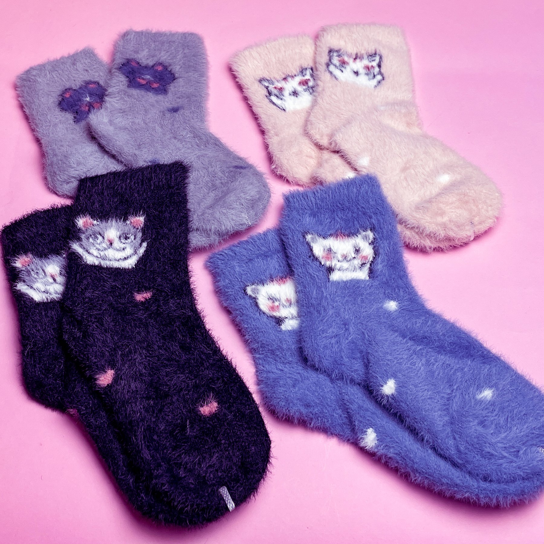Дитячі шкарпетки Норка Котики розмір 31-35 (6-12 років)