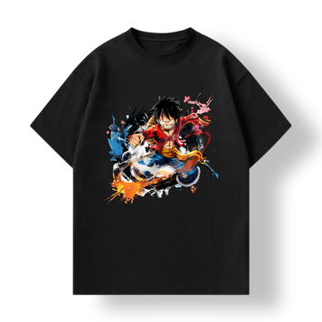 Футболка аніме One Piece Монкі Д. Луффі Monkey D. Luffy - чорного кольору, Дитяча, 122-128