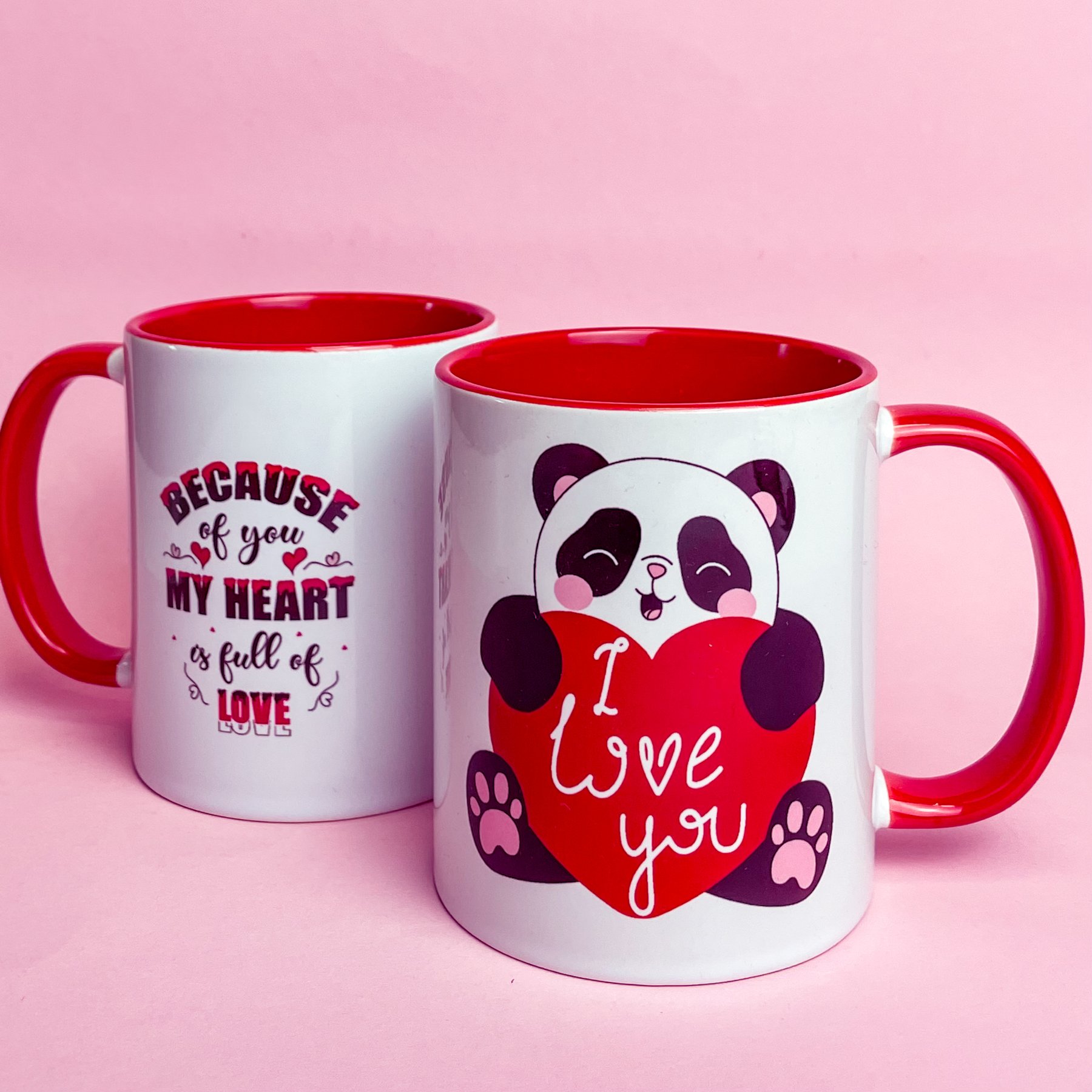 Чашка керамическая Panda I Love you
