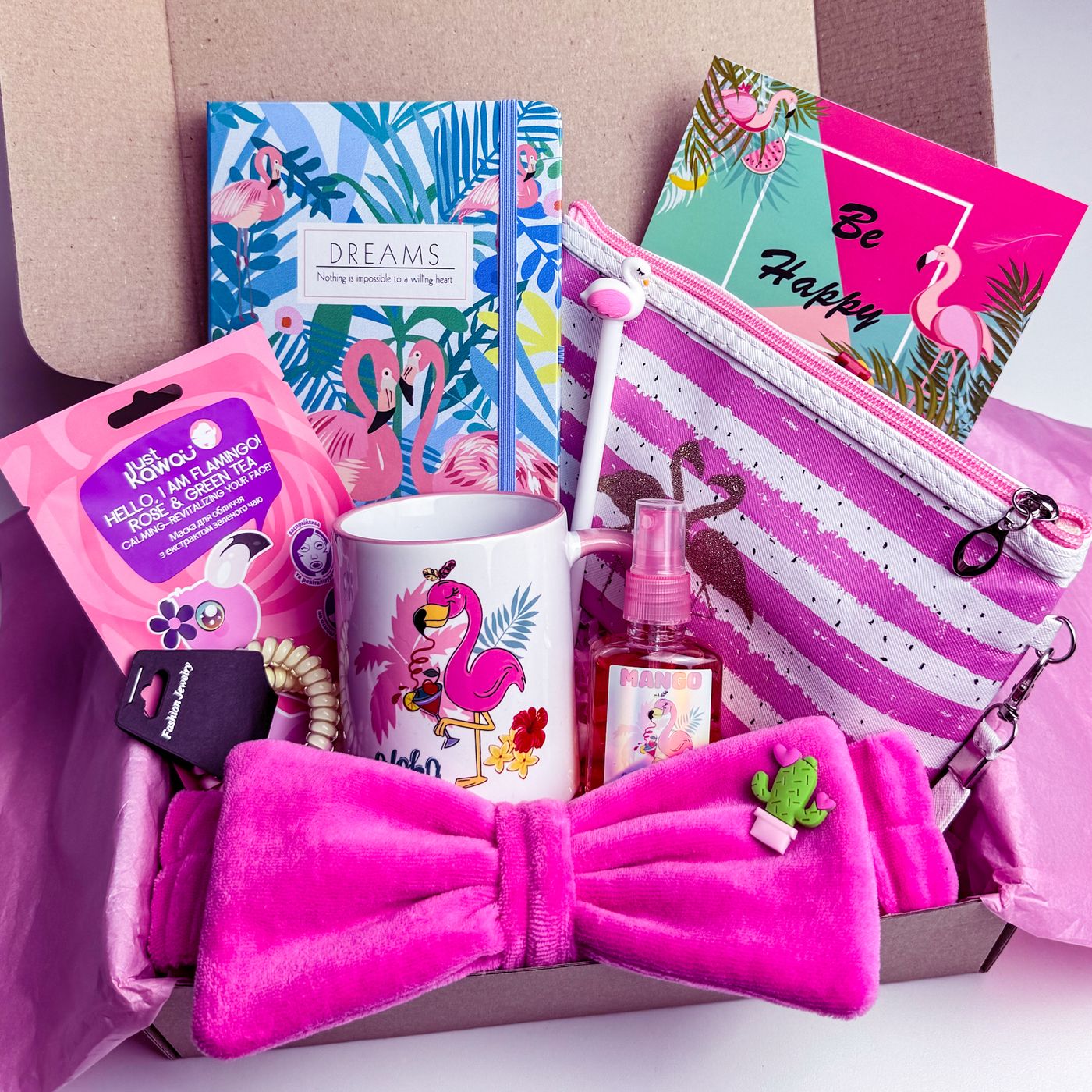 Подарок для девочки девушки «Flamingo Box №8» от WowBoxes