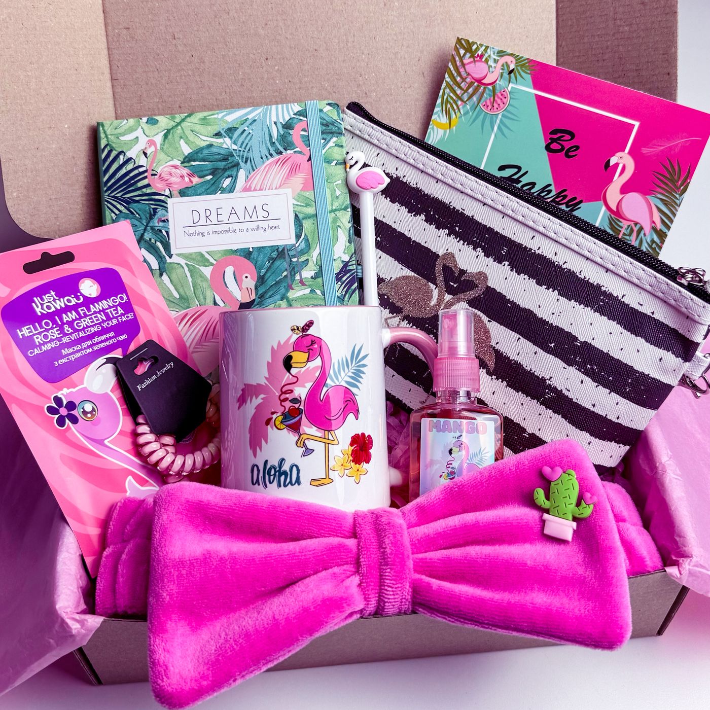 Подарунок для дівчинки дівчини «Flamingo Box №8» від WowBoxes