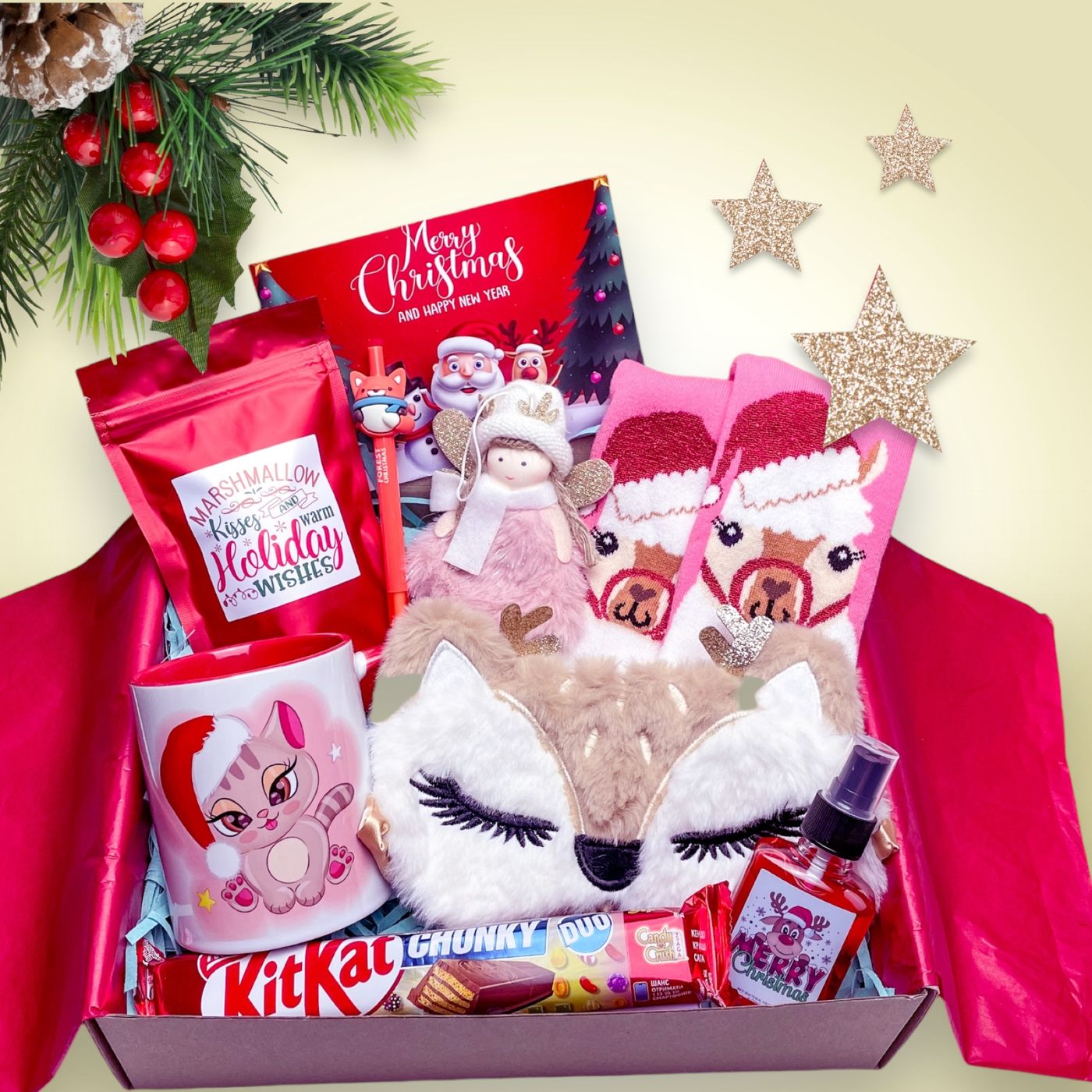 Подарочный бокс для девушки девочки "Christmas Box №12"