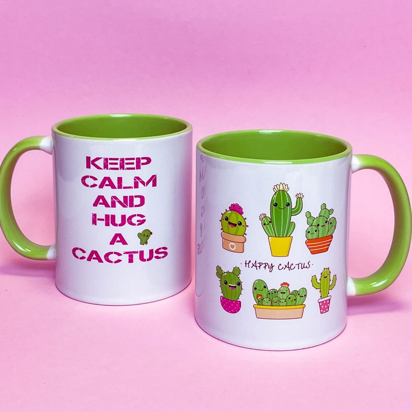 Чашка керамическая "Happy cactus"