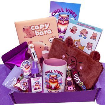 Подарунковий бокс з канцелярією Капібара  від WOW BOXES