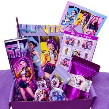 Подарунковий бокс з канцелярією Huntrix Kpop Demon Hunters | Аніме-набір