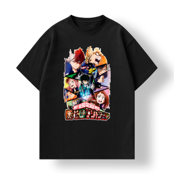 Футболка с аніме My Hero Academia, чорна, Дитяча, 122-128