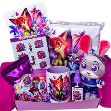 Подарунковий бокс з футболкою Зоотрополіс / Зоотопія / Zootopia
