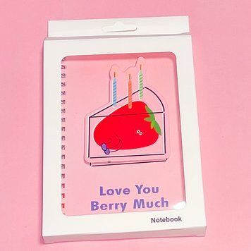 Блокнот на спирали "Love you Berry Much"